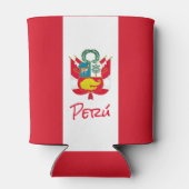 Peru-Flagge Dosenkühler (Rückseite)
