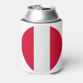 Peru-Flagge Dosenkühler (Kanne Rückseite)