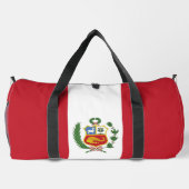 Peru-Flagge Duffle Bag (Rückseite)