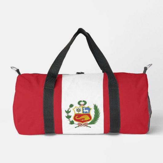 Peru-Flagge Duffle Bag (Vorderseite)