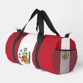 Peru-Flagge Duffle Bag (Rechte Ecke)