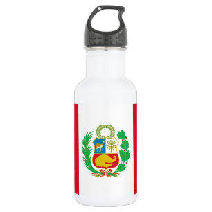 Peru-Flagge Edelstahlflasche