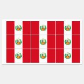 Peru-Flagge Etiketten (Blatt)