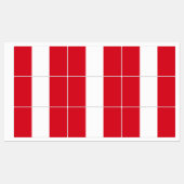 Peru-Flagge Etiketten (Blatt)