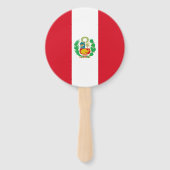 Peru-Flagge Fächer (Rückseite)