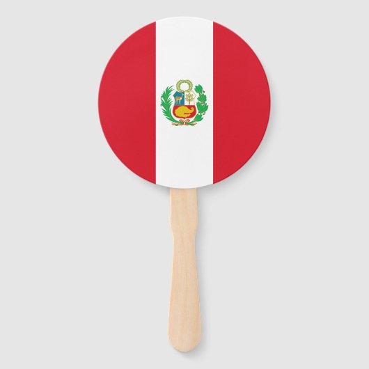Peru-Flagge Fächer (Vorderseite)