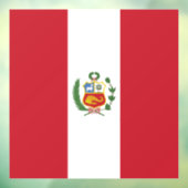 Peru-Flagge Fensteraufkleber (Blatt 3)