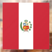 Peru-Flagge Fensteraufkleber (Blatt 2)