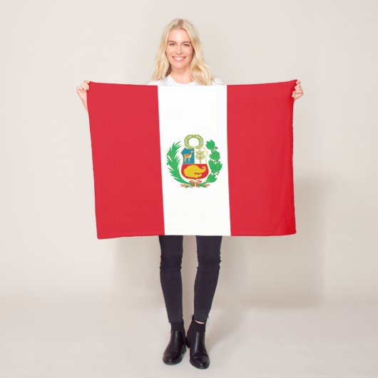 Peru-Flagge Fleecedecke (Beispiel)