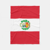 Peru-Flagge Fleecedecke (Vorderseite)
