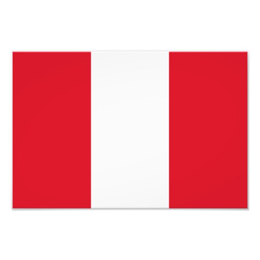 Peru-Flagge Fotodruck (Vorne)