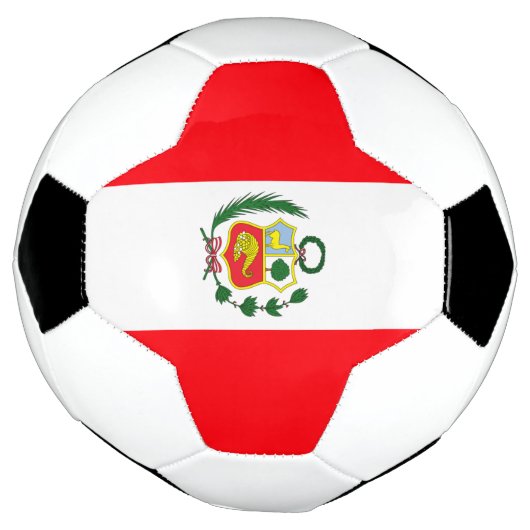 Peru-Flagge Fußball (Gedreht)