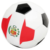 Peru-Flagge Fußball (Dreiviertel)