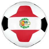 Peru-Flagge Fußball (Gedreht)