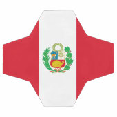 Peru-Flagge Fußball (Flach)