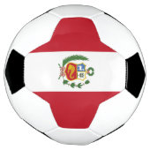 Peru-Flagge Fußball (Gedreht)
