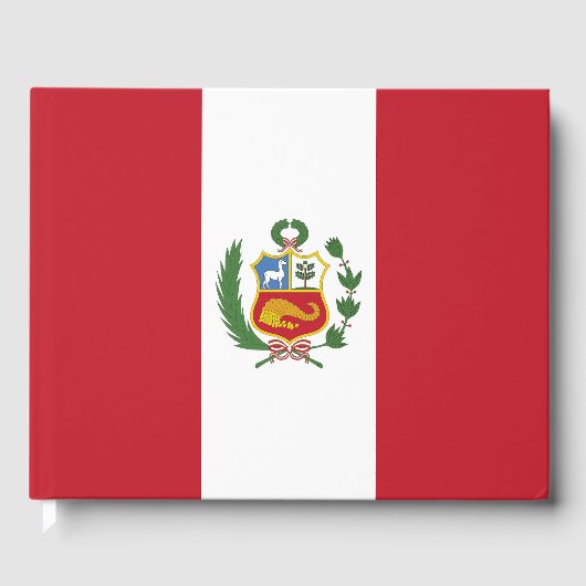 Peru-Flagge Gästebuch (Vorderseite)