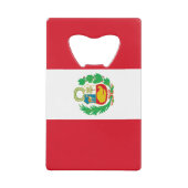 Peru-Flagge Geldbeutel Flaschenöffner (Vorderseite)