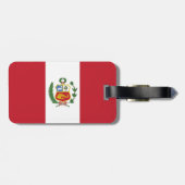 Peru-Flagge Gepäckanhänger (Rückseite horizontal)