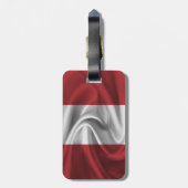 Peru-Flagge Gepäckanhänger (Rückseite vertikal)