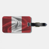 Peru-Flagge Gepäckanhänger (Rückseite horizontal)