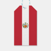 Peru-Flagge Geschenkanhänger (Vorderseite)