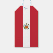Peru-Flagge Geschenkanhänger (Rückseite)