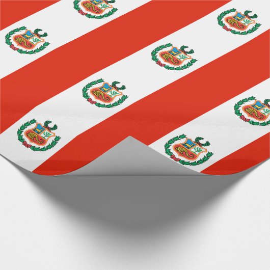 Peru-Flagge Geschenkpapier (Ecke)