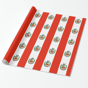 Peru-Flagge Geschenkpapier