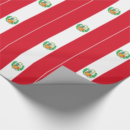 Peru-Flagge Geschenkpapier (Ecke)