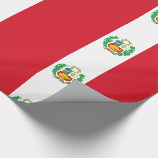 Peru-Flagge Geschenkpapier (Ecke)