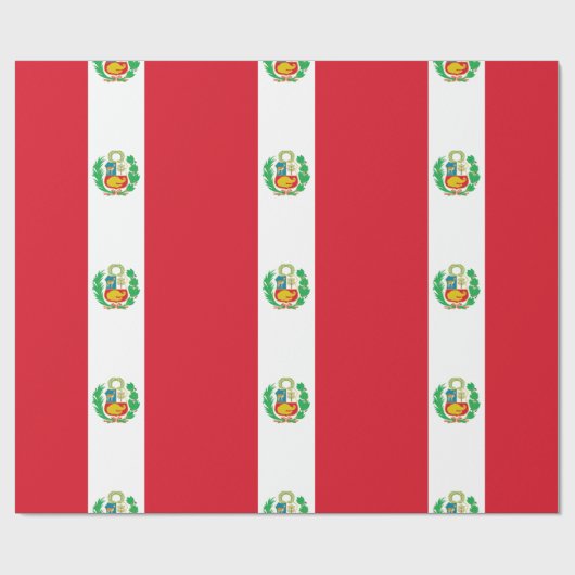 Peru-Flagge Geschenkpapier (Flach)