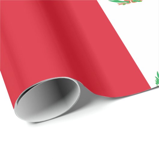 Peru-Flagge Geschenkpapier (Rolleneckpunkt)
