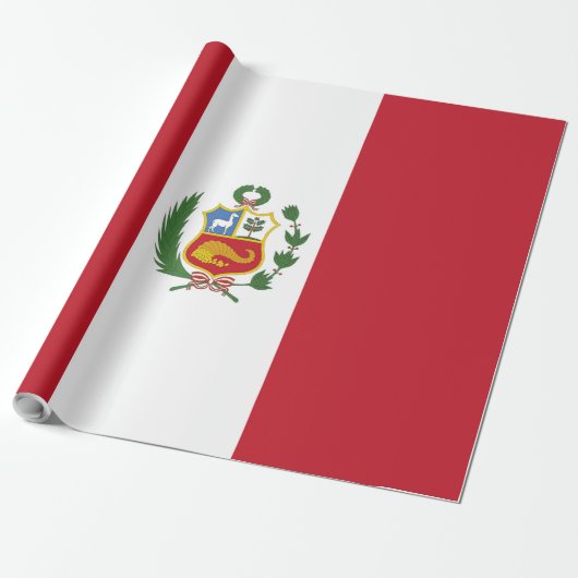 Peru-Flagge Geschenkpapier (Ungerollt)