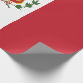 Peru-Flagge Geschenkpapier (Ecke)