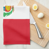 Peru-Flagge Geschirrtuch (Viertel Falte)