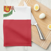 Peru-Flagge Geschirrtuch (Viertel Falte)