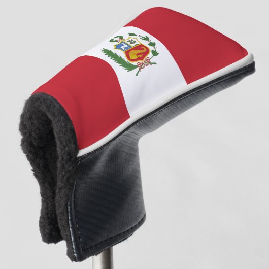 Peru-Flagge Golf Headcover (3/4 Vorderseite)