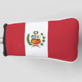 Peru-Flagge Golf Headcover (Vorderseite)