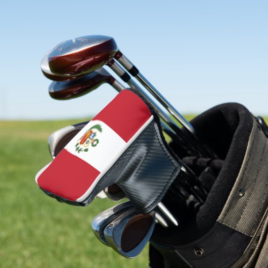 Peru-Flagge Golf Headcover (In Situ)