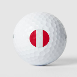 Peru-Flagge Golfball