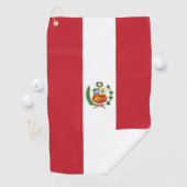 Peru-Flagge Golfhandtuch (Insitu)