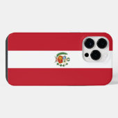 Peru-Flagge iPhone Hülle (Rückseite (Horizontal))