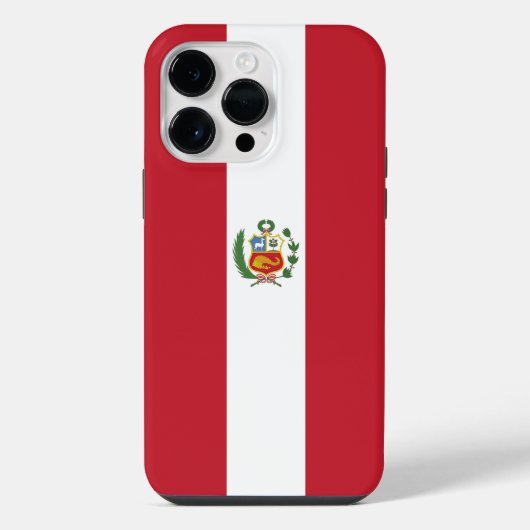 Peru-Flagge iPhone Hülle (Rückseite)