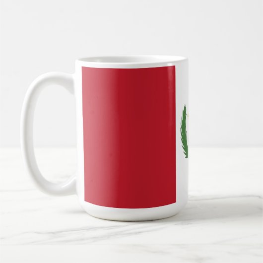 Peru-Flagge Kaffeetasse (Links)