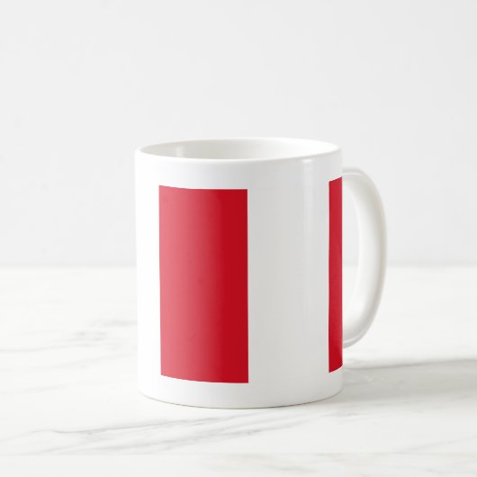 Peru-Flagge Kaffeetasse (VorderseiteRechts)