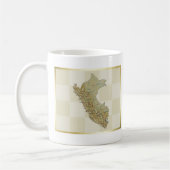 Peru-Flagge + Karten-Tasse Kaffeetasse (Links)