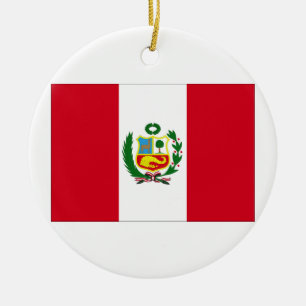 Peru-Flagge Keramikornament