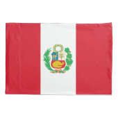 Peru-Flagge Kissenbezug (Rückseite)