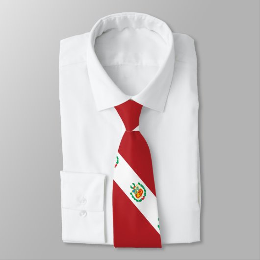 Peru-Flagge Krawatte (Gebunden)